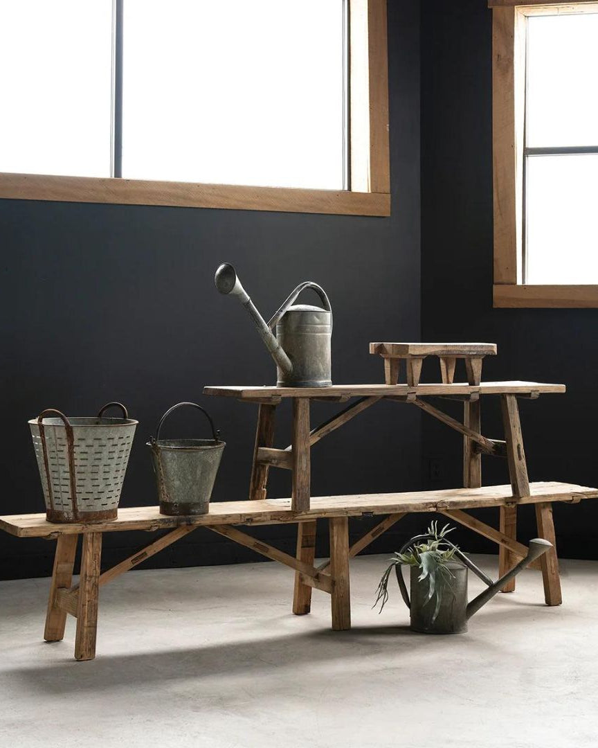 Vintage Metal Mesh Harvest Bucket - Planters & Pots - Hello Norden