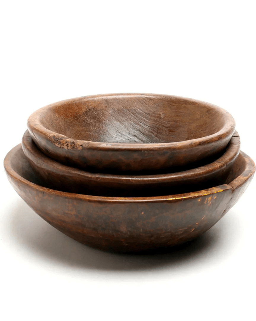 Vintage Wooden Bowls - Bowls - Hello Norden