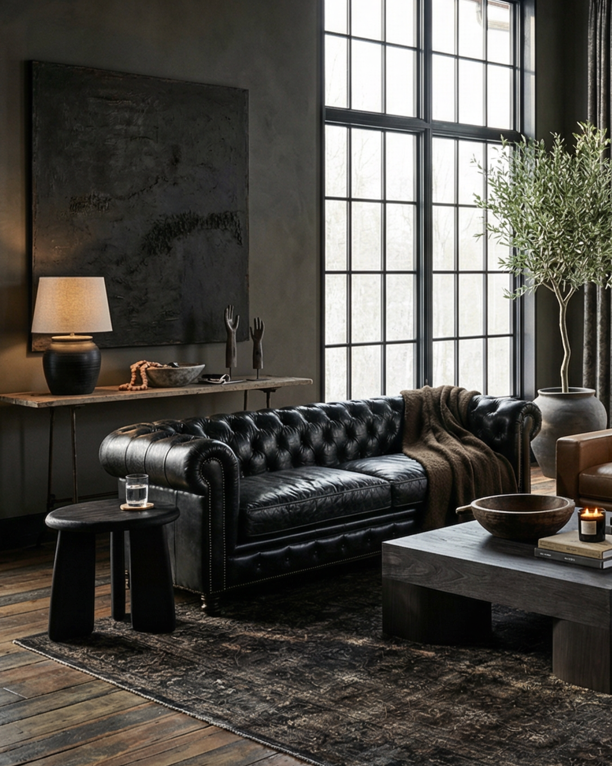 vintage glove mold sofa table console mountain home design living room furniture vintage decor Hello Norden