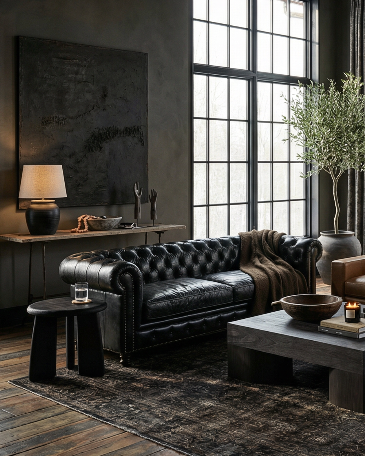 vintage glove mold sofa table console mountain home design living room furniture vintage decor Hello Norden