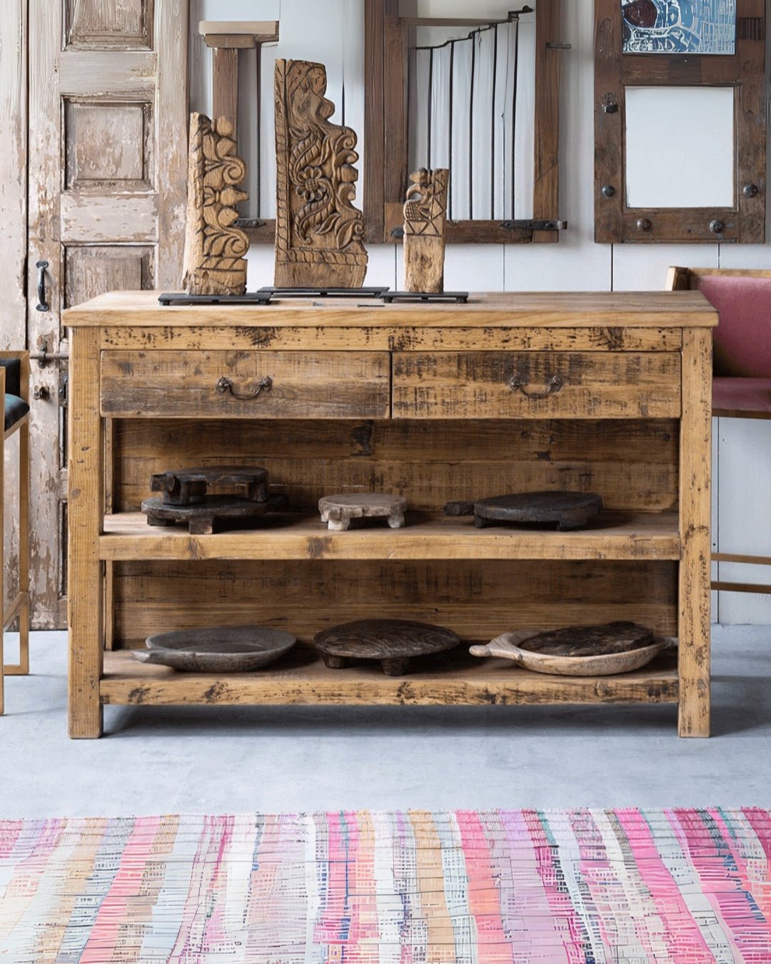 Oliver Wood Kitchen Island - Reclaimed Wood Furniture - Hello Norden