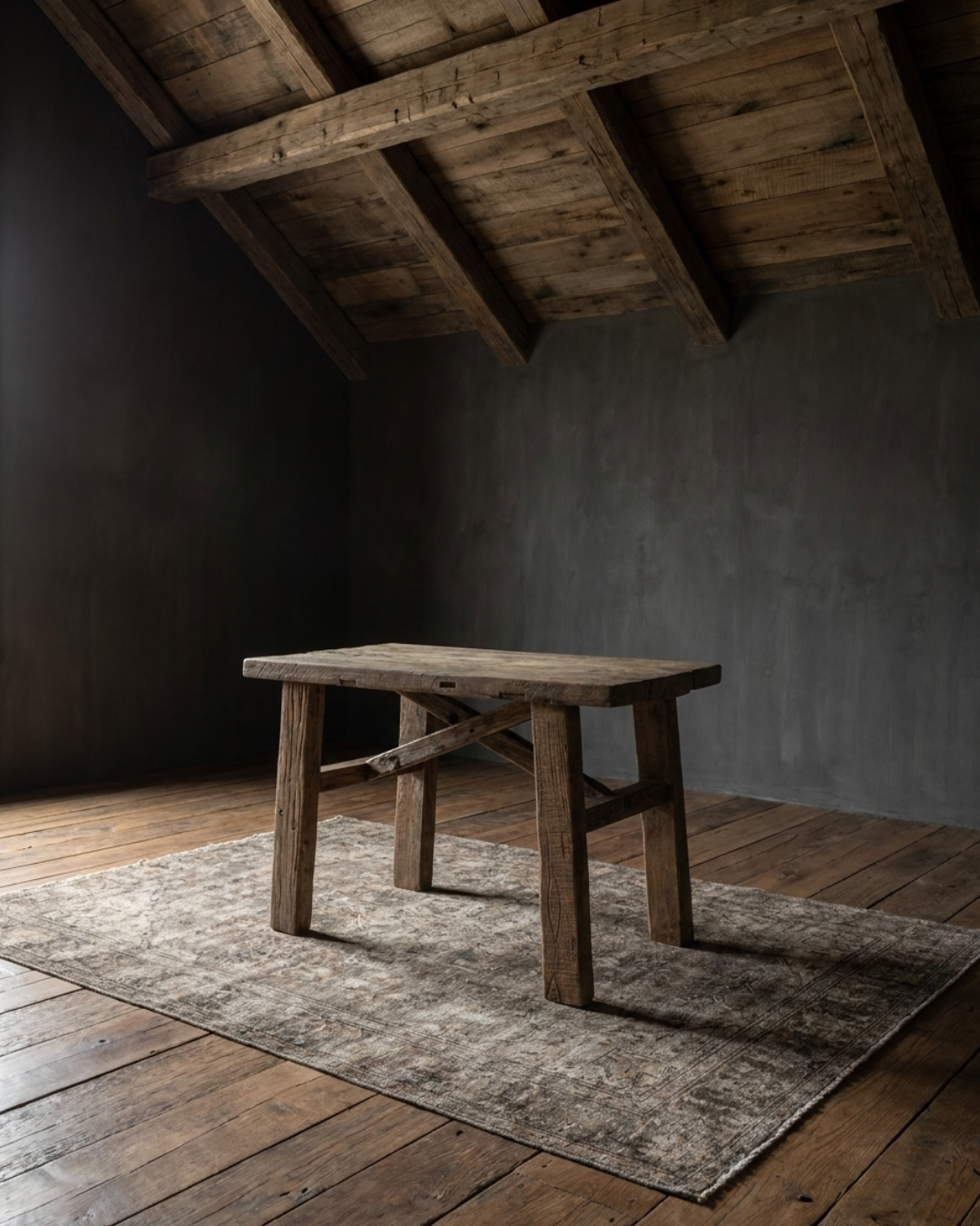 Lenard Workshop Side Table - Vintage Furniture - Hello Norden