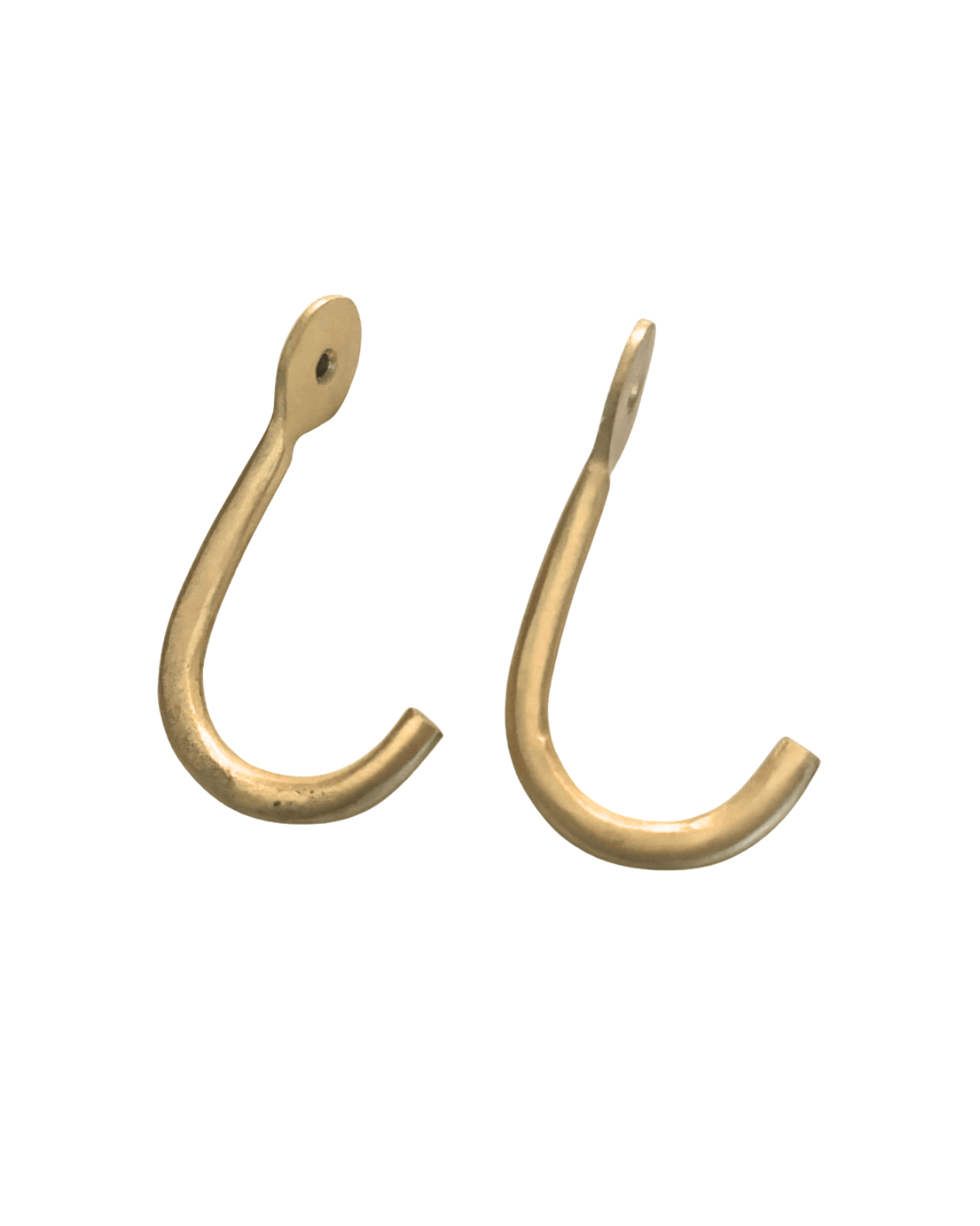 Zelda Brass Wall Hook - Hooks - Hello Norden