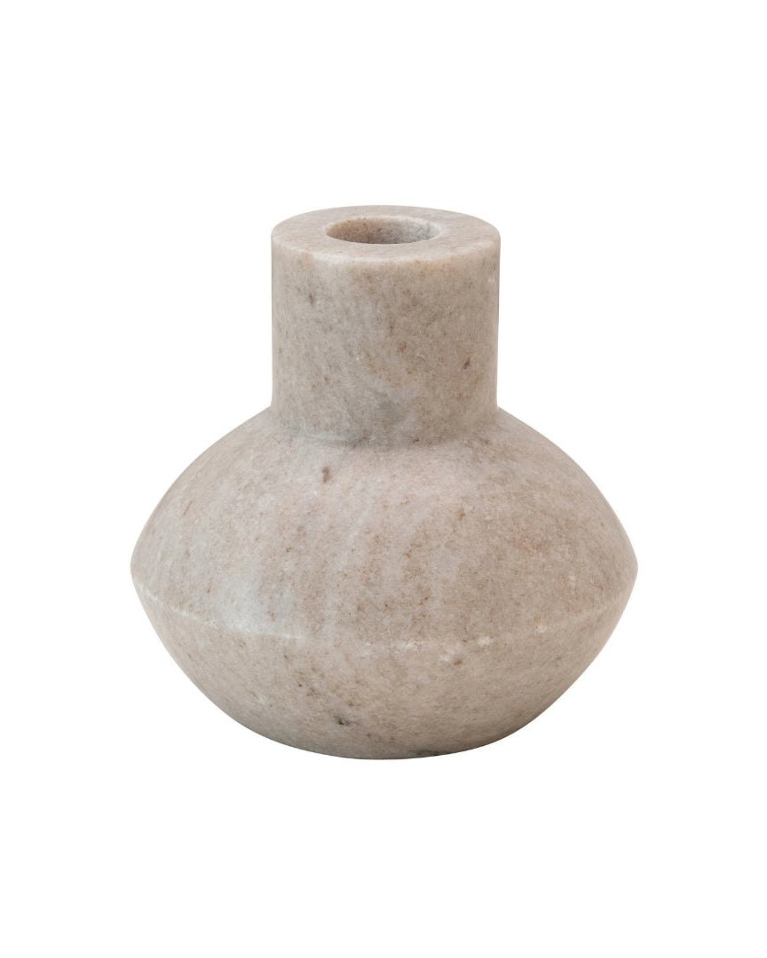 Betty Marble Taper Holder - Candle Holders - Hello Norden