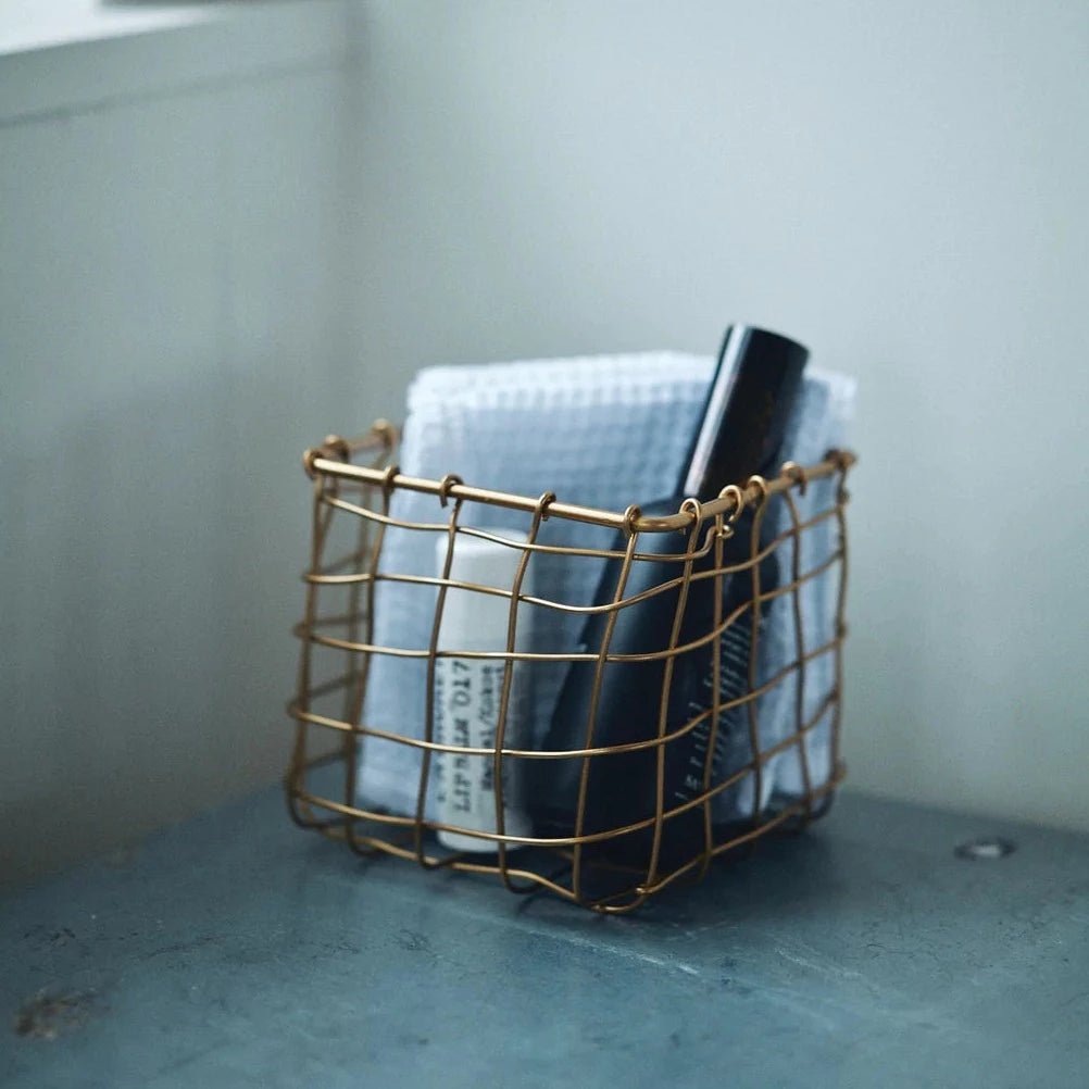 Brass Basket - Baskets & Storage - Hello Norden