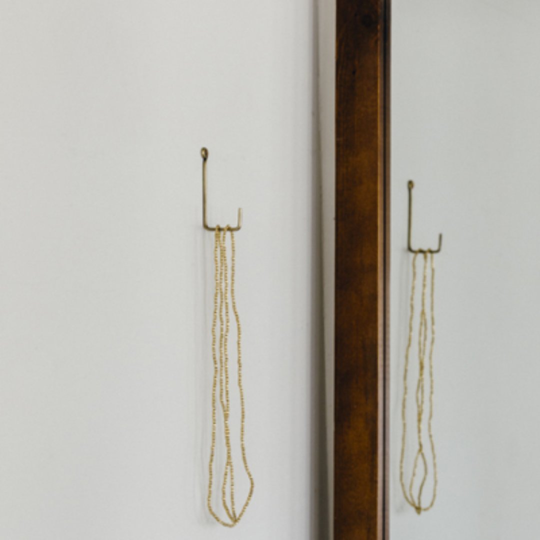 Brass Single Hook - Apothecary Accessories - Hello Norden