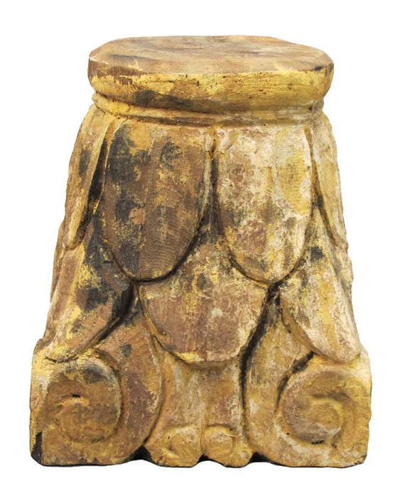 Carved Pillar Base - Sculptures & Statues - Hello Norden