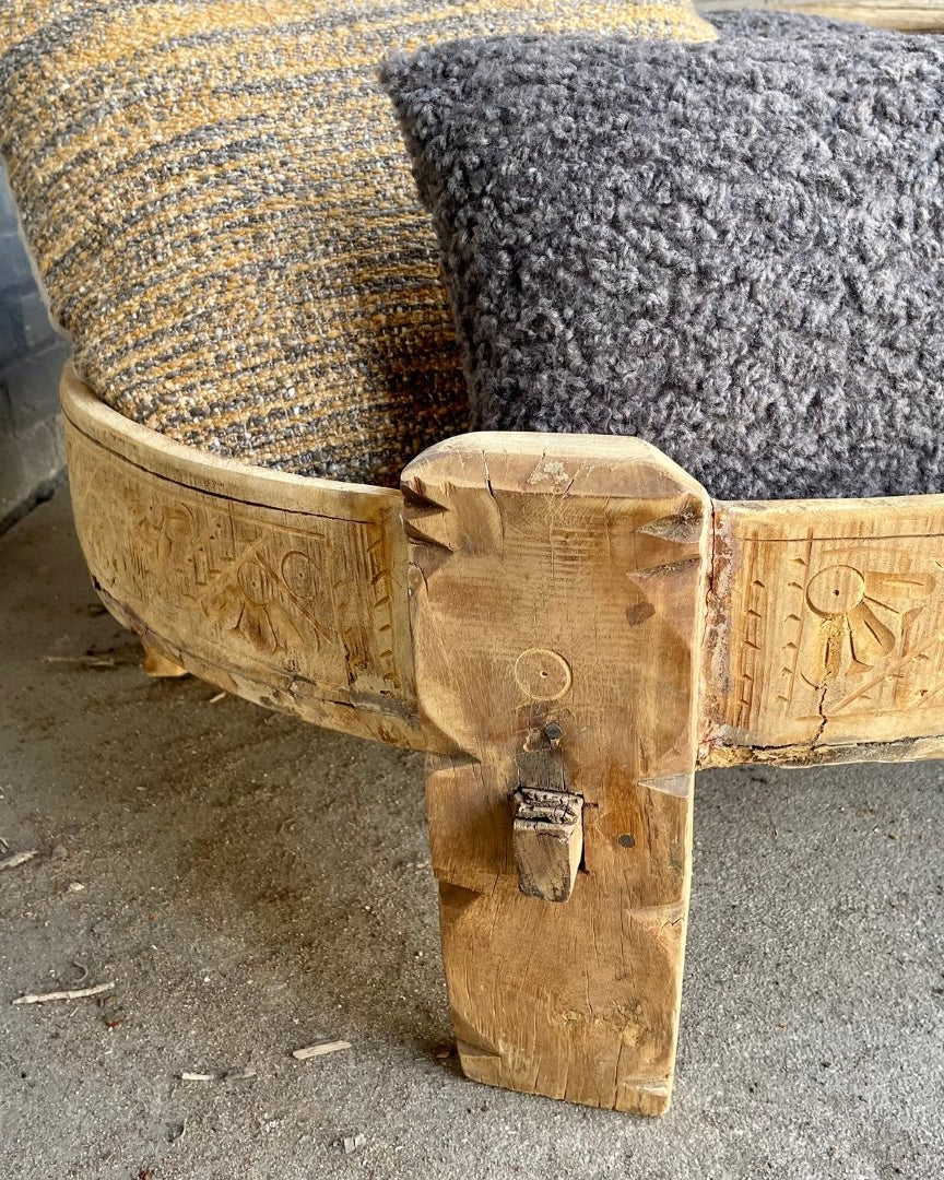 Carved Village Grinding Table - Decorative Objects - Hello Norden