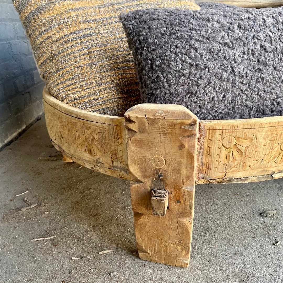 Carved Village Grinding Table - Decorative Objects - Hello Norden