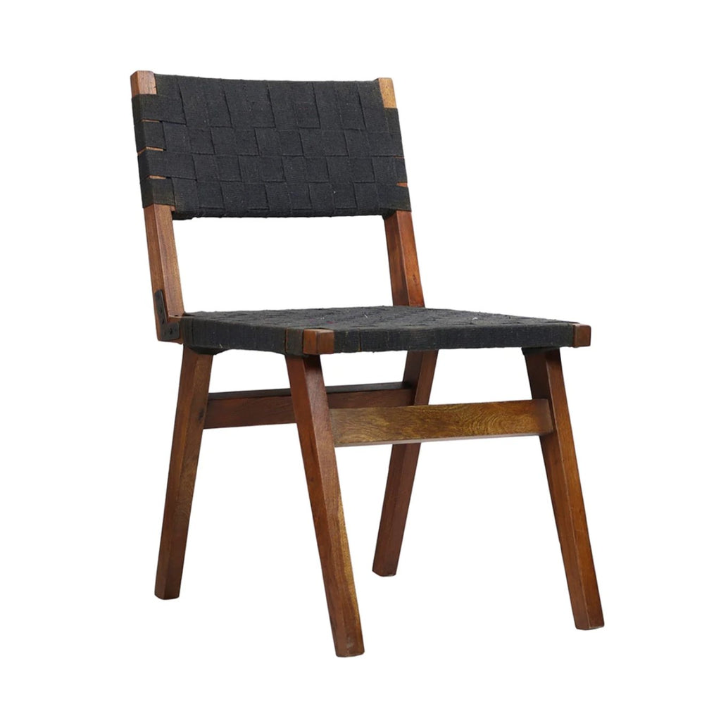 Clas Black Woven Dining Chair - Dining Chairs - Hello Norden