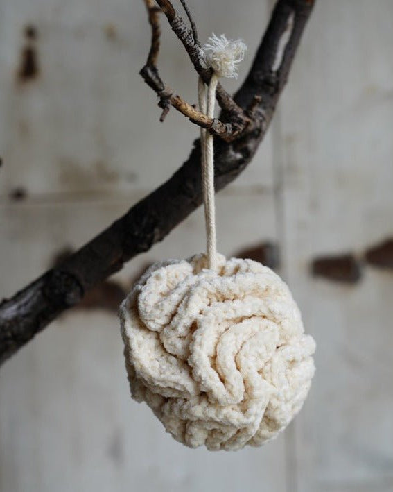 Cotton Shower Pouf - Brushes & Sponges - Hello Norden