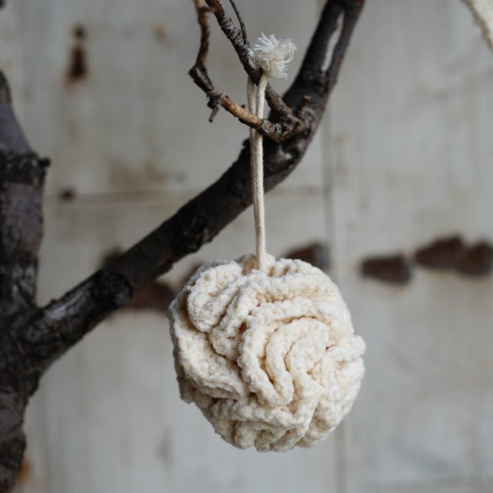 Cotton Shower Pouf - Brushes & Sponges - Hello Norden