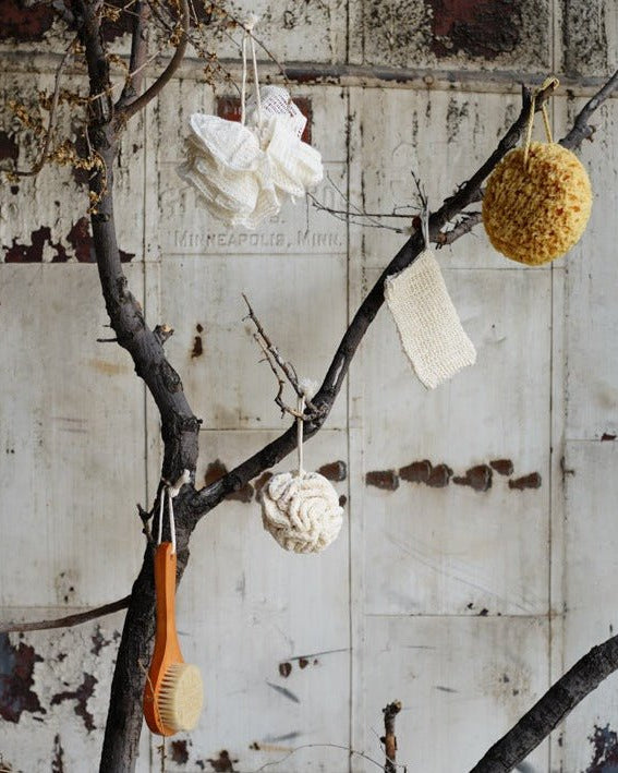 Cotton Shower Pouf - Brushes & Sponges - Hello Norden