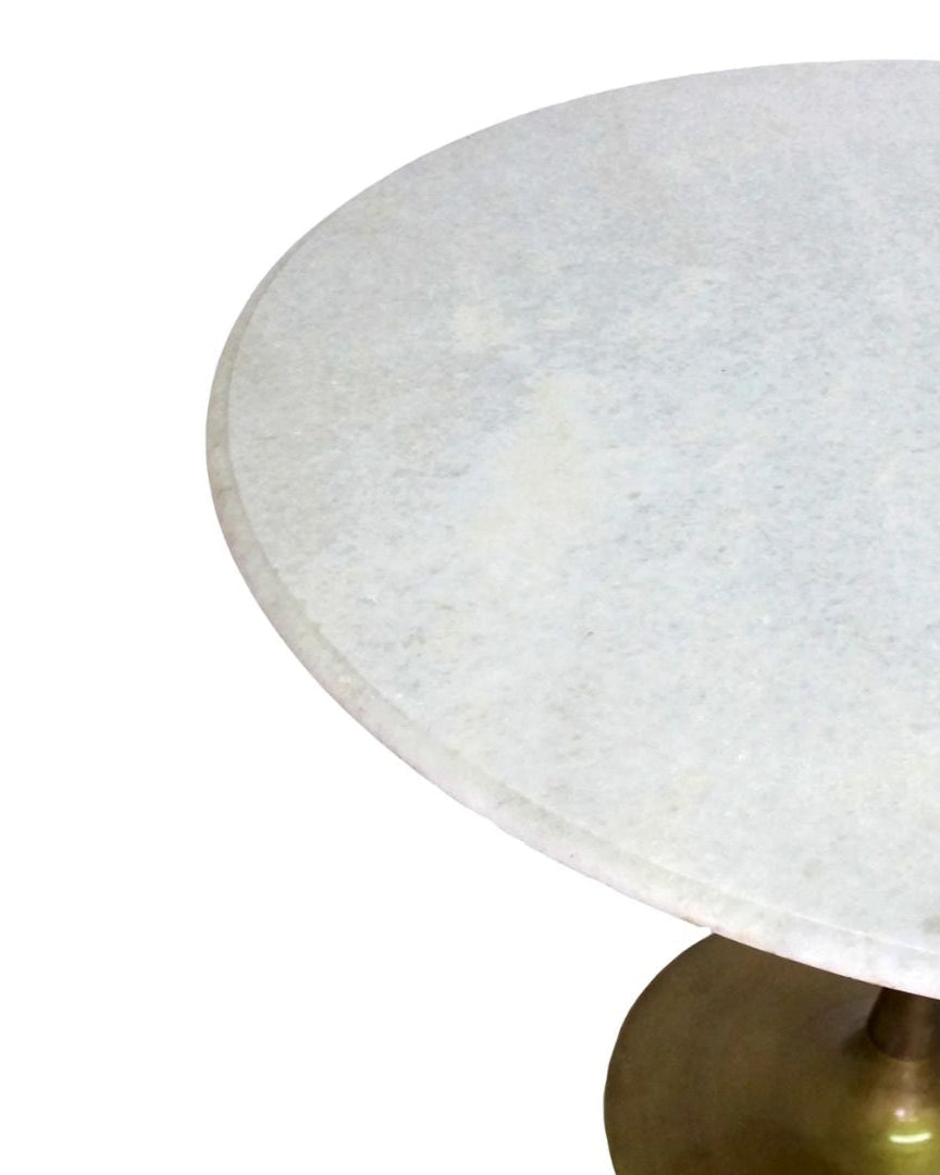 Ester Brass and Marble Dining Table - Tables - Hello Norden