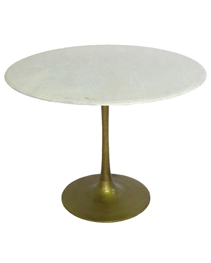 Ester Brass and Marble Dining Table - Tables - Hello Norden