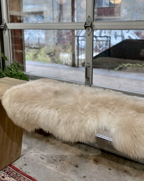 German Black Head Sheepskin Throw Rug - Rugs - Hello Norden