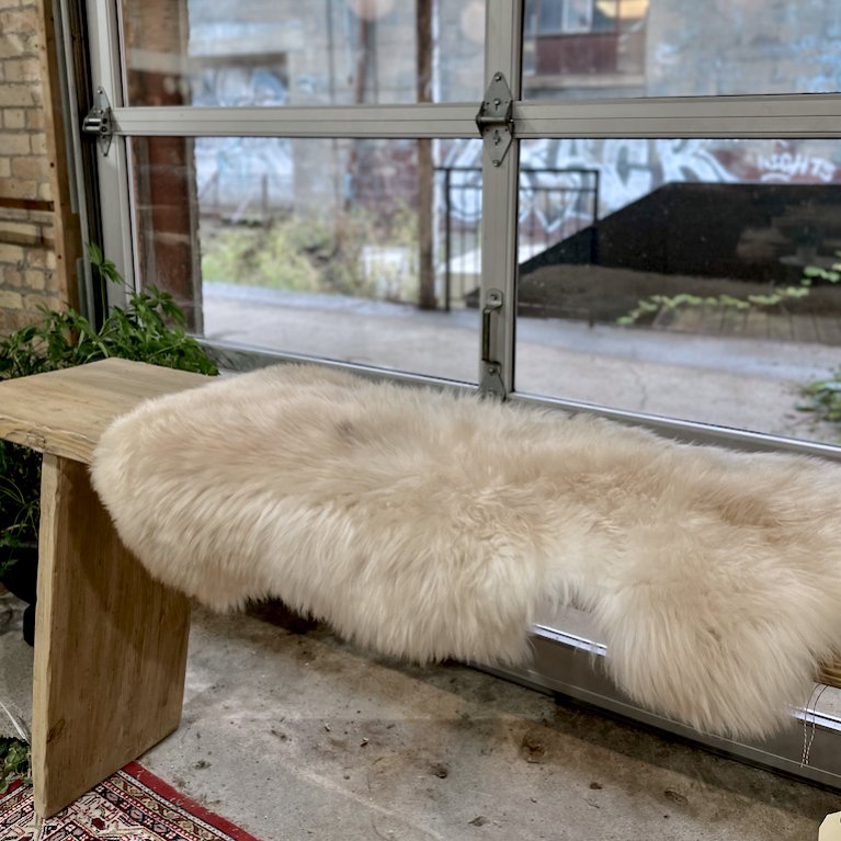 German Black Head Sheepskin Throw Rug - Rugs - Hello Norden