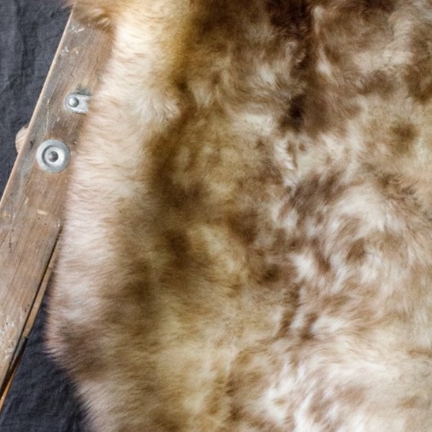 German Black Head Sheepskin Throw Rug - Rugs - Hello Norden