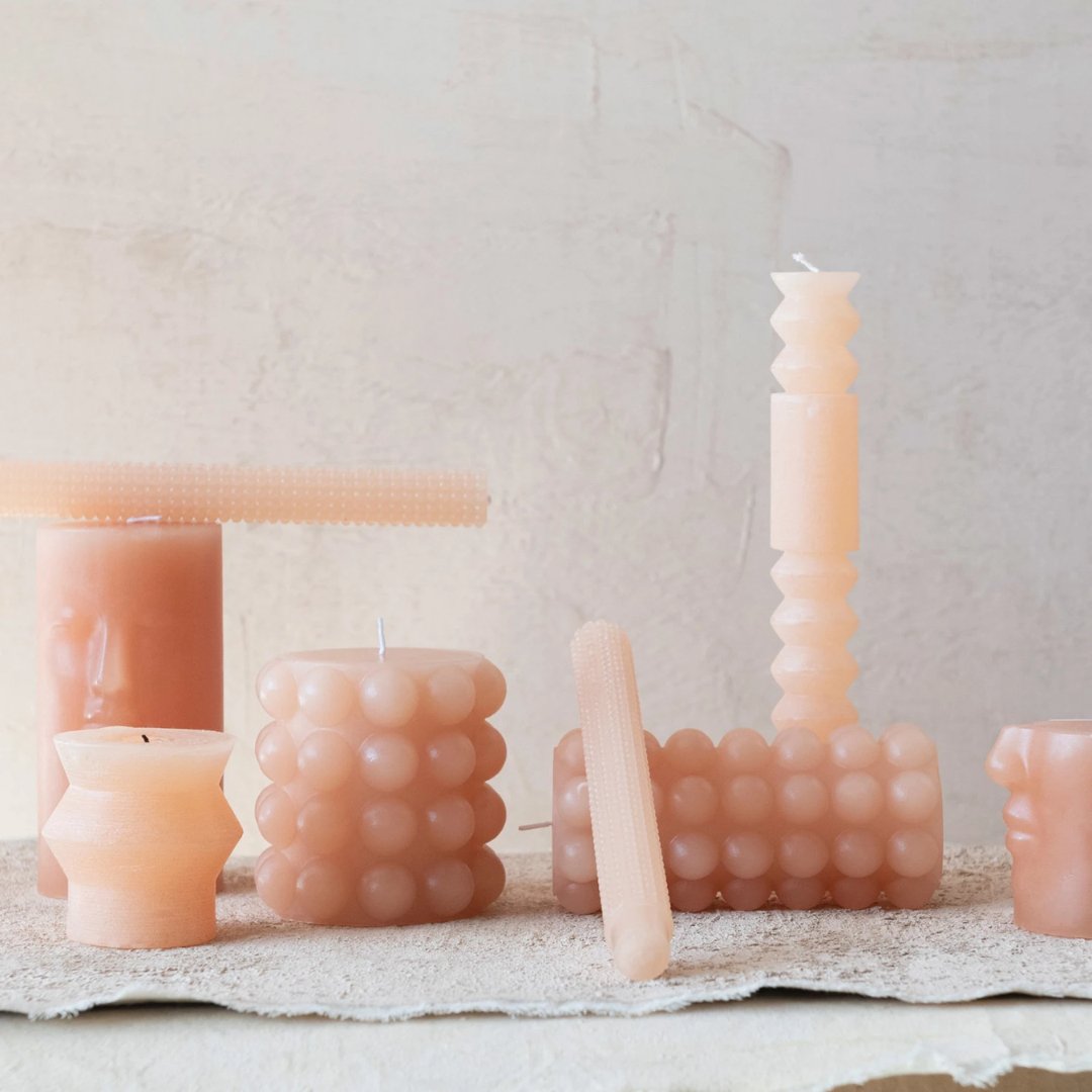 Hansa Hobnail Taper Candles - Candles - Hello Norden