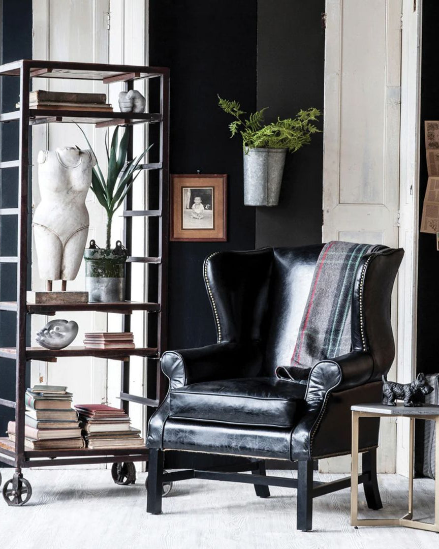 Holmes Wingback Leather Chair - Arm Chairs, Recliners & Sleeper Chairs - Hello Norden