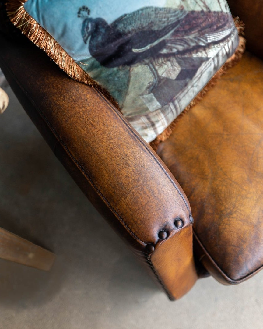 Igor Brown Leather Club Chair - Arm Chairs, Recliners & Sleeper Chairs - Hello Norden