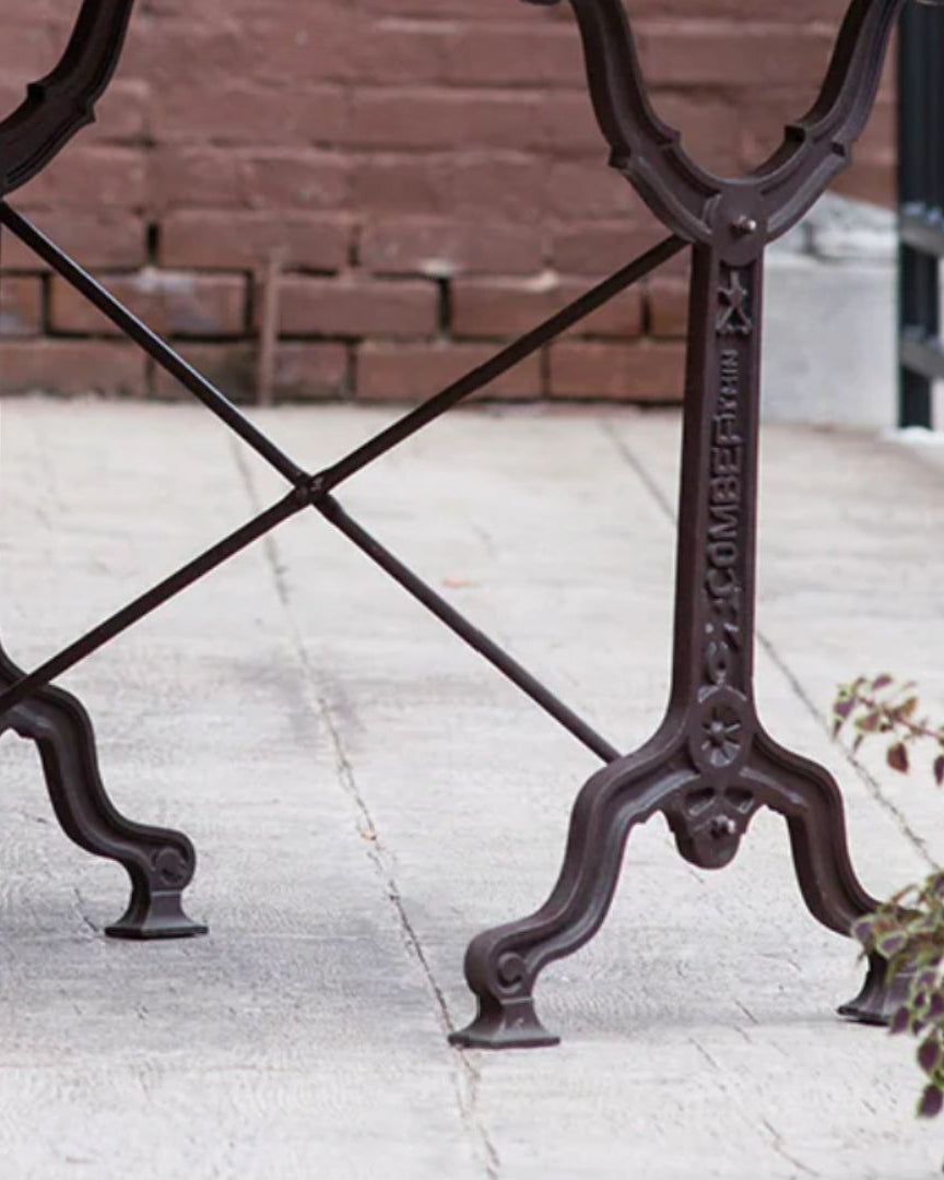 Ingrid Long Marble Bistro Table - Tables - Hello Norden