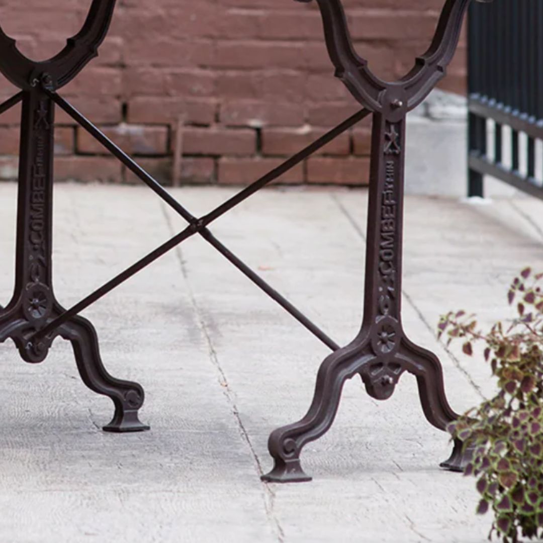 Ingrid Long Marble Bistro Table - Tables - Hello Norden