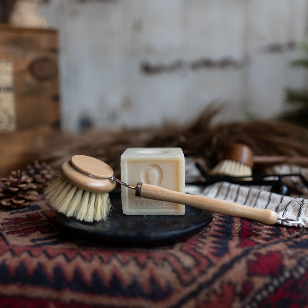 Millie All Natural Dishwashing Set - Medium Soap & Helva Dish Brush - All Natural Cleaning Sets - Hello Norden
