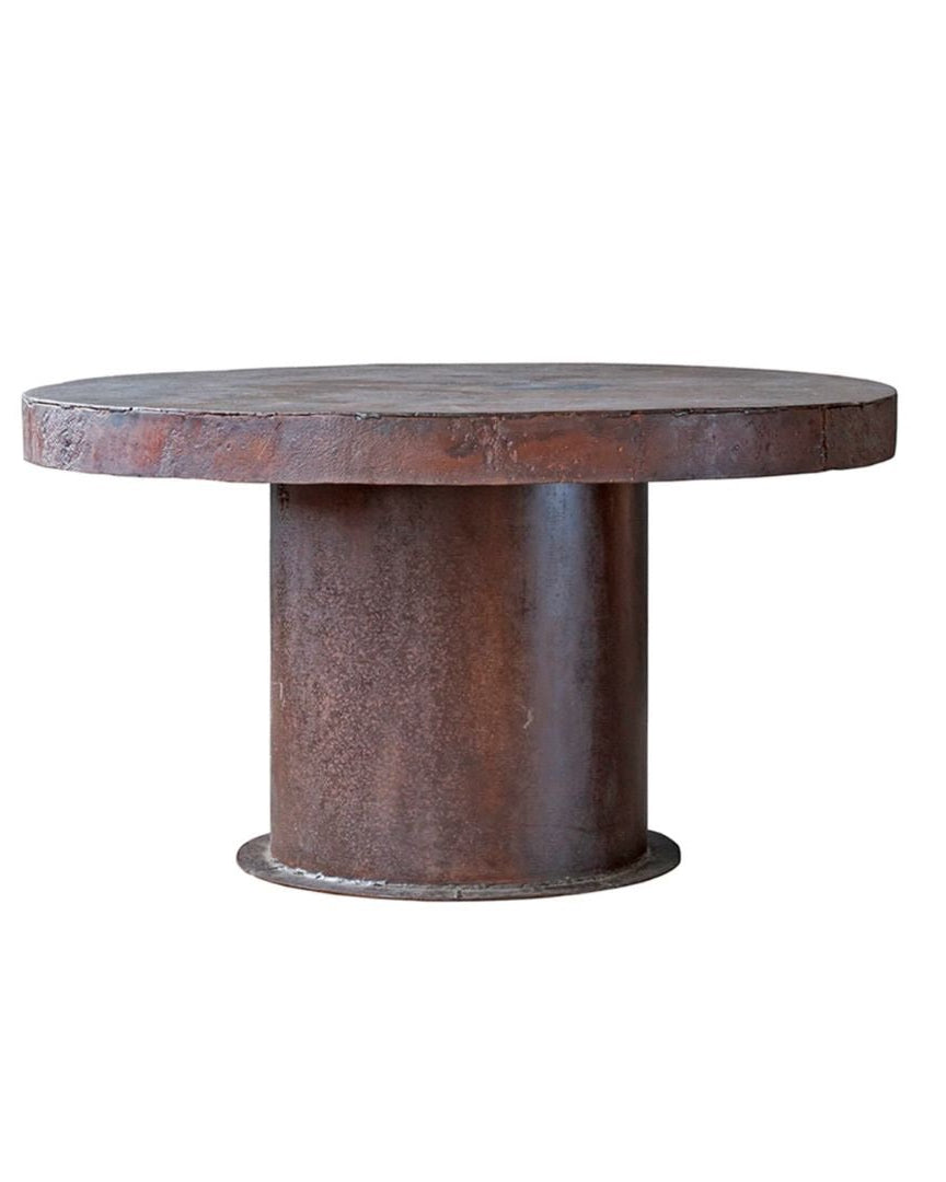 Nollie Industrial Metal Dining Table - Tables - Hello Norden
