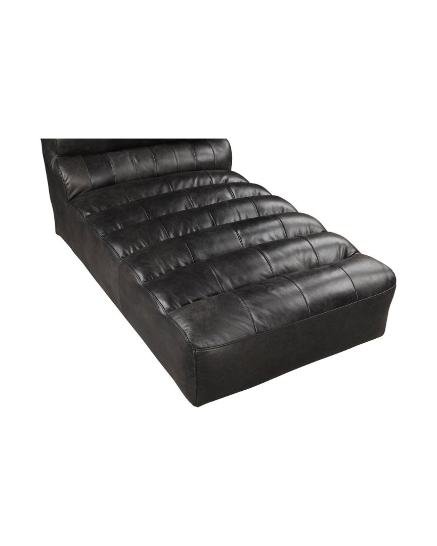 Rainor Leather Chaise - Chaises - Hello Norden