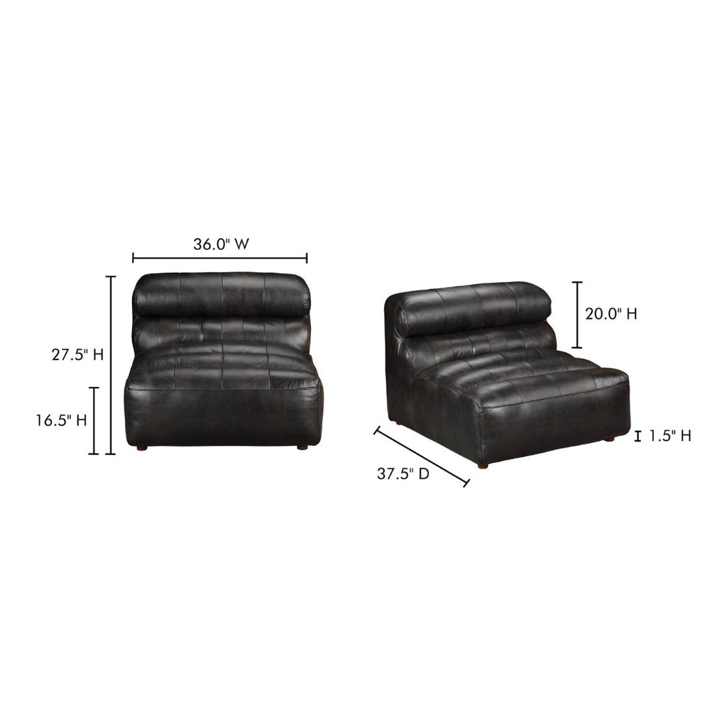 Rainor Leather Slipper Chair - Slipper Chairs - Hello Norden