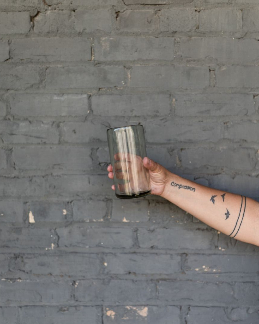 Recycled Glass Tall Tumbler - Glassware & Mugs - Hello Norden