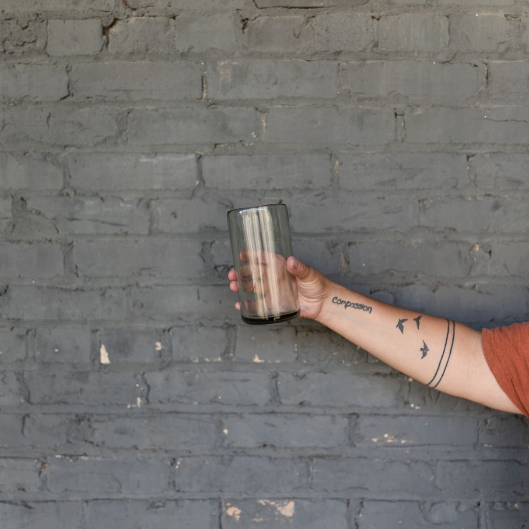 Recycled Glass Tall Tumbler - Glassware & Mugs - Hello Norden