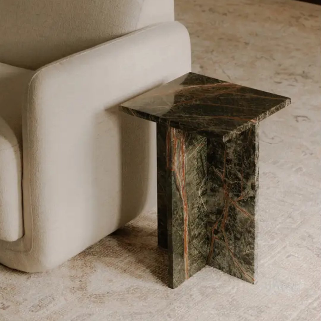 Wayde Marble Side Table - Side Tables - Hello Norden