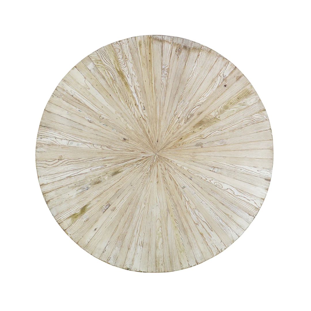 Starburst Round Bleached Wood Dining Table - Tables - Hello Norden