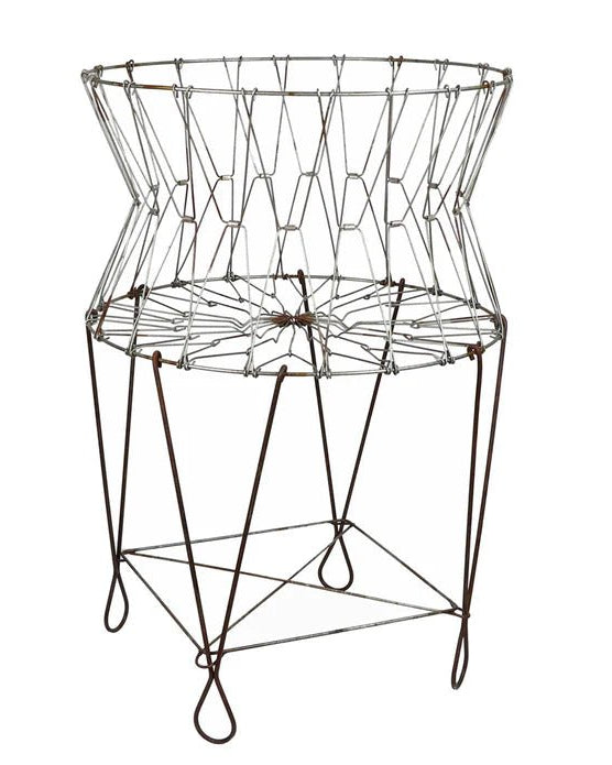 Wire Basket Plant Stand - Plant Stands - Hello Norden