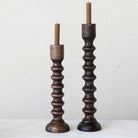 Wooden Taper Candle Holder, Walnut Finish - Candle Holders - Hello Norden