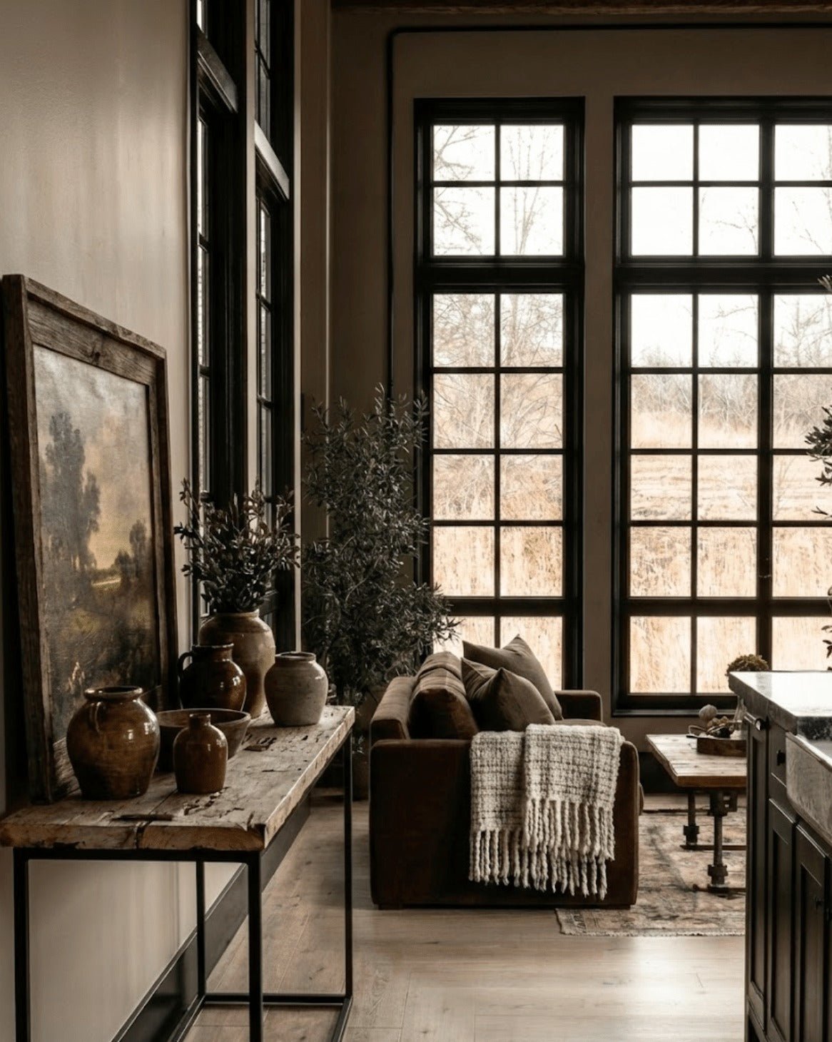 Reclaimed Console Tables: When Materials Do the Work - Hello Norden