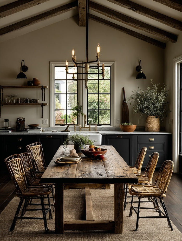 Reclaimed Wood Dining Table in Contemporary Homes - Hello Norden
