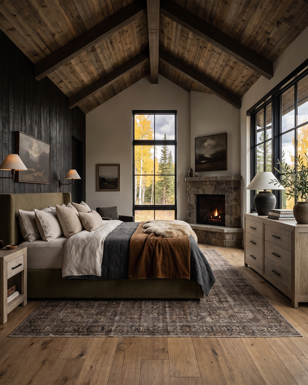 Teodor Bed — custom furniture, upholstered bed in custom fabric, made to order bedroom furniture | Hello Norden