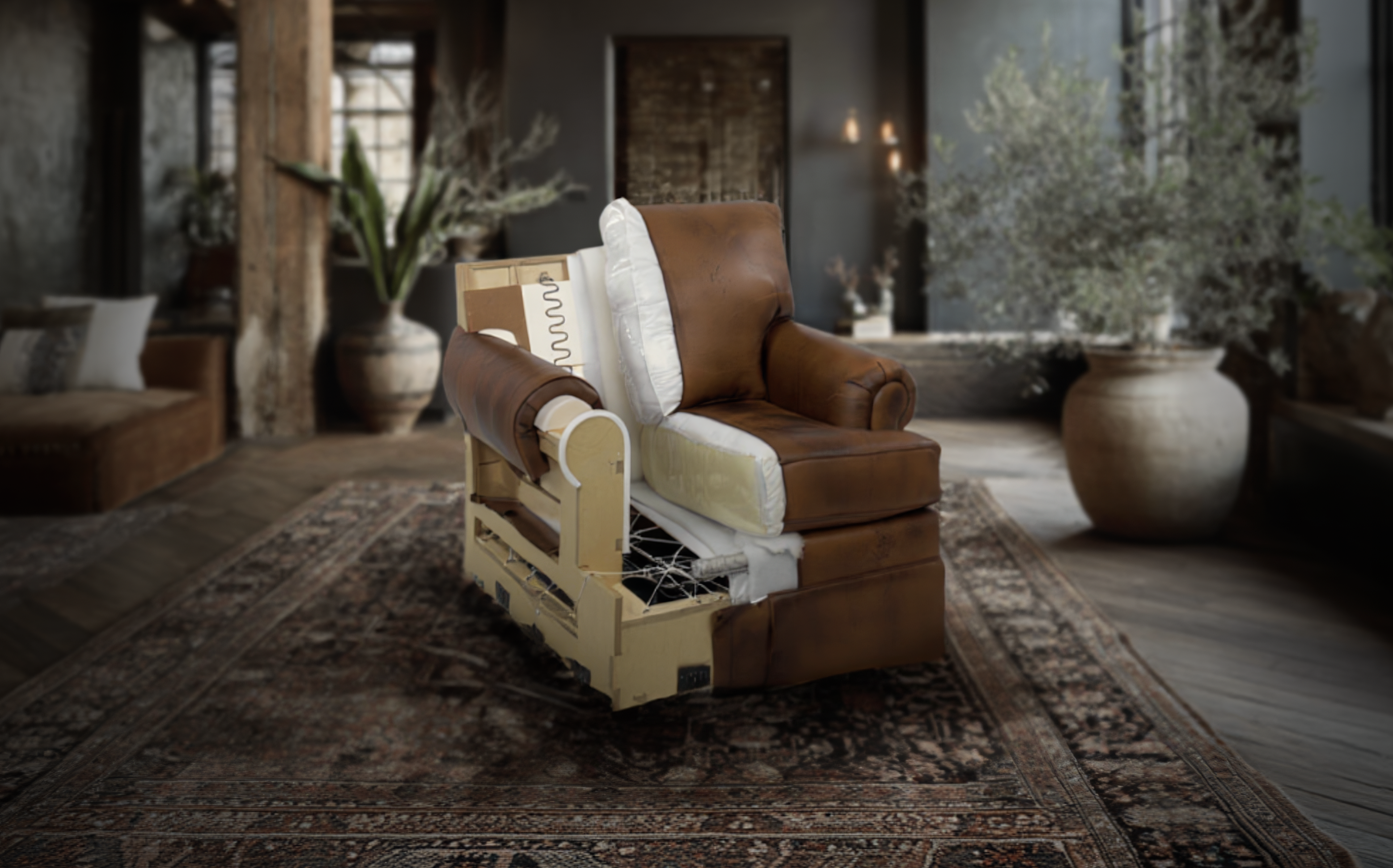 8-way hand-tied springs custom furniture Hello Norden