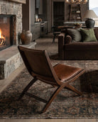 living room modern mountain chair Hello Norden - Borje Accent Chair, shown in a rustic modern room