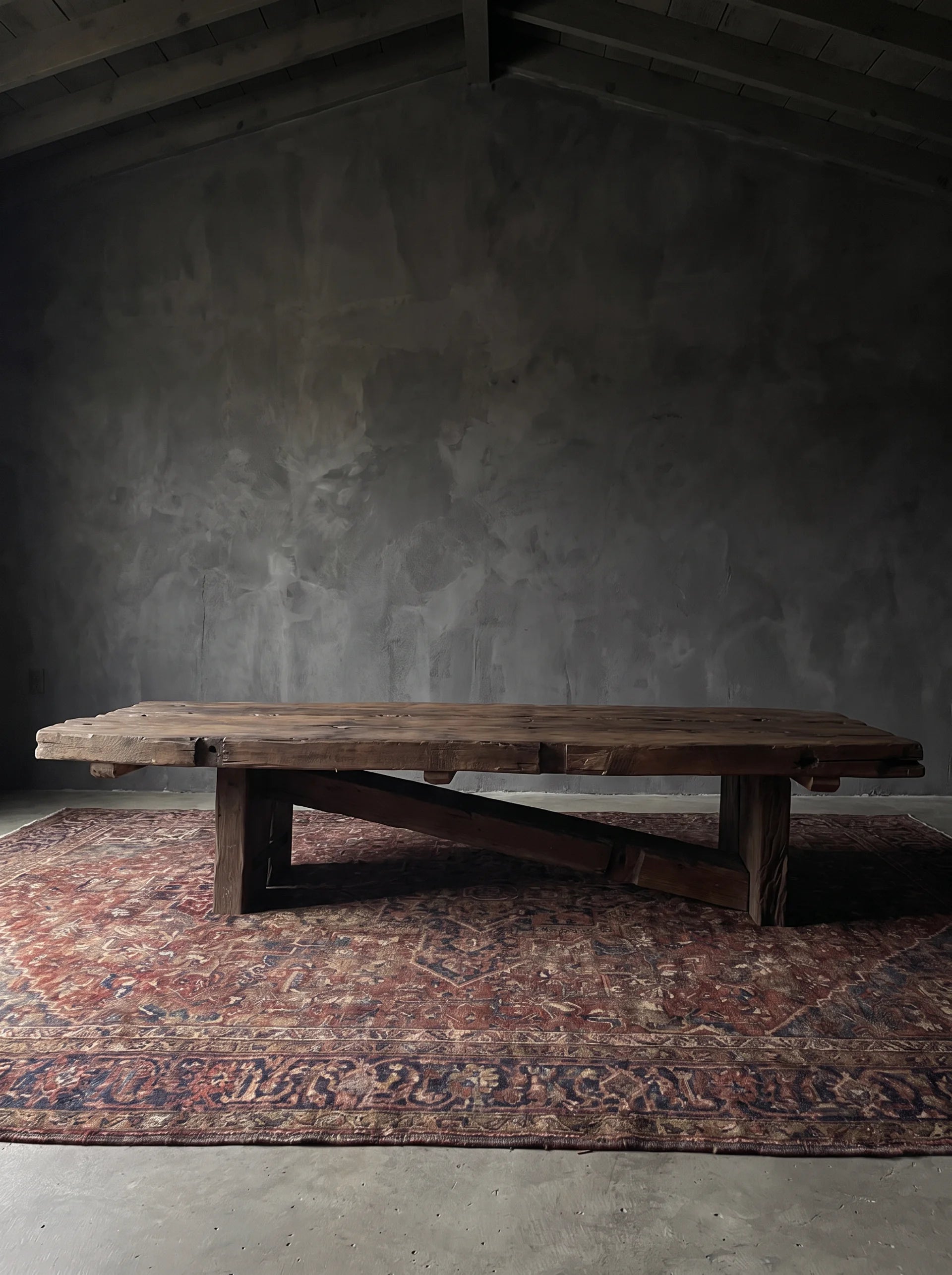 Ebon Reclaimed beam rectangle coffee table Hello Norden Reclaimed Wood Furniture Living Room Modern Mountain Custom Furniture