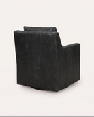 Edgar leather swivel lounge chair living room custom furniture modern mountain Hello Norden