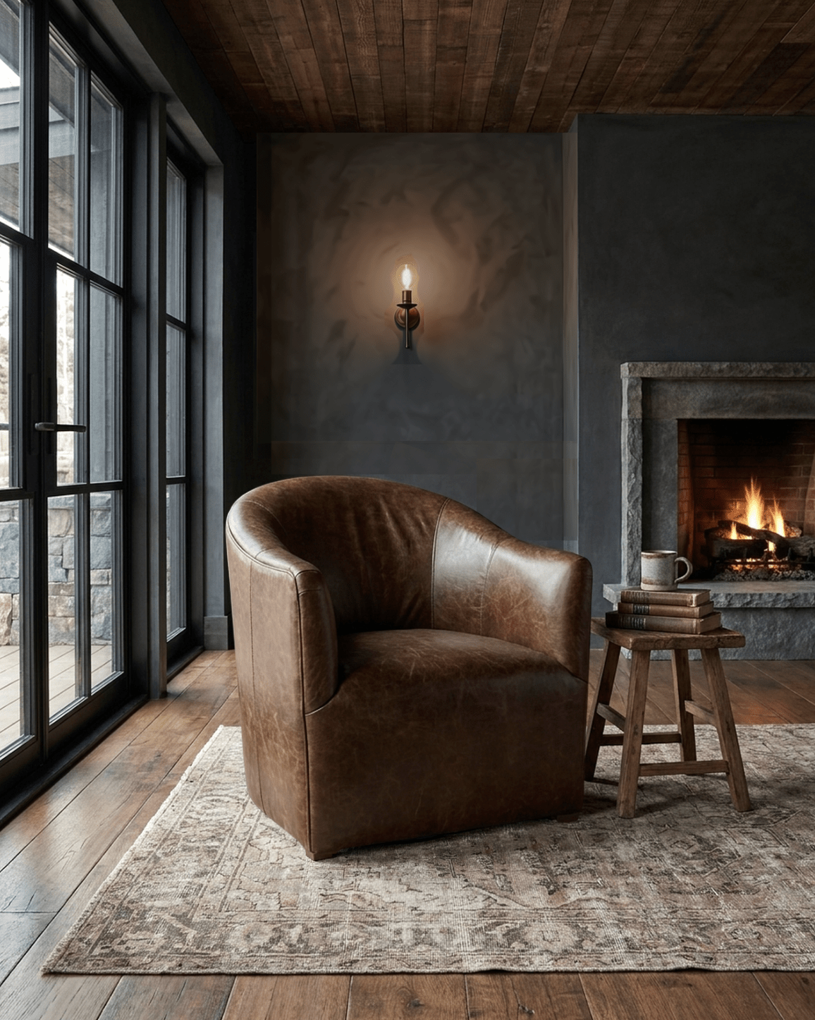 Hallgrim Lounge Chair Leather Custom Furniture Hello Norden Living Room Modern Mountain 