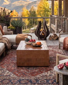 Hello Norden outdoor furniture rectangle modern mountain coffee table tile
