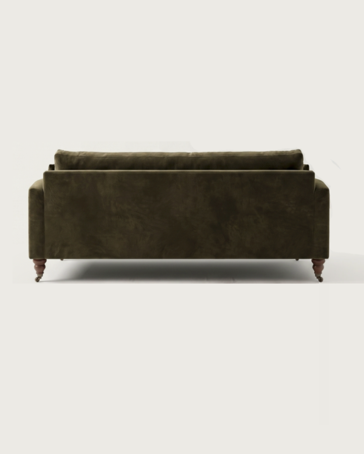 living room custom furniture modern mountain velvet sofa Hello Norden - Asbjorn Sofa in Banks Eco-Performance Velvet in Balsam