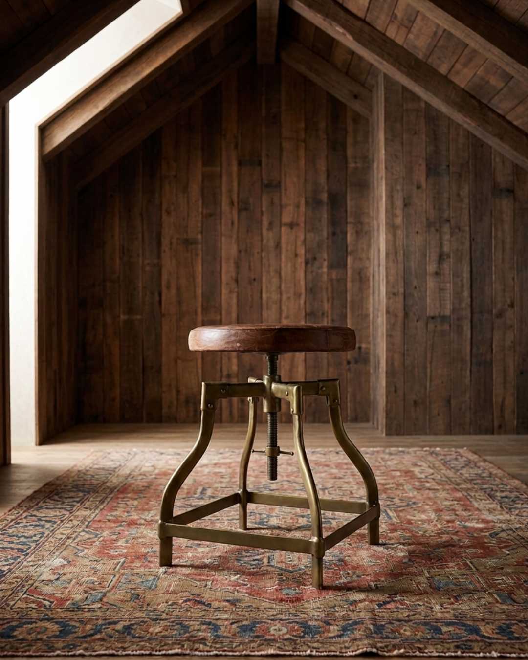 Geir Brass Stool - Stools & Benches - Hello Norden