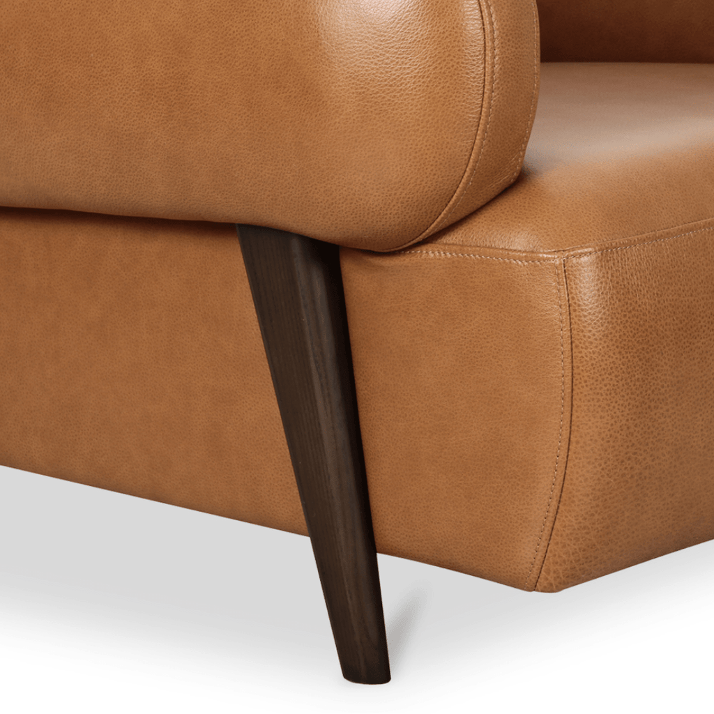 Akima Leather Lounge Chair - Arm Chairs - Hello Norden