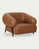 Akima Leather Lounge Chair - Arm Chairs - Hello Norden